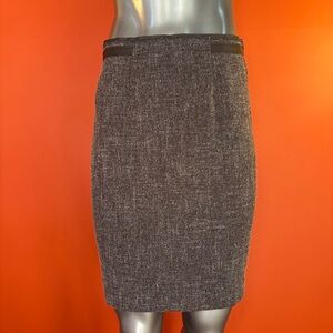 The Limited Charcoal Gray Tweed Pencil Skirt